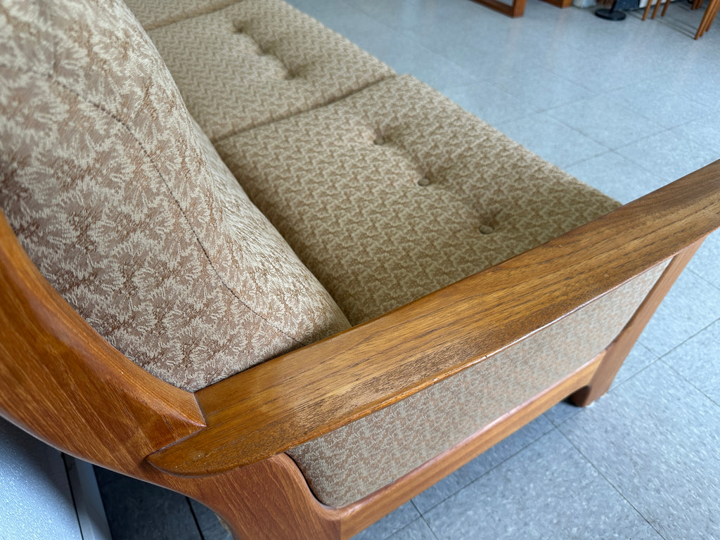 Three-seater teak couch