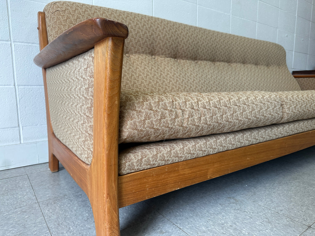 Three-seater teak couch