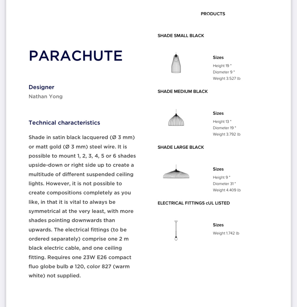 Linge Roset light fixture