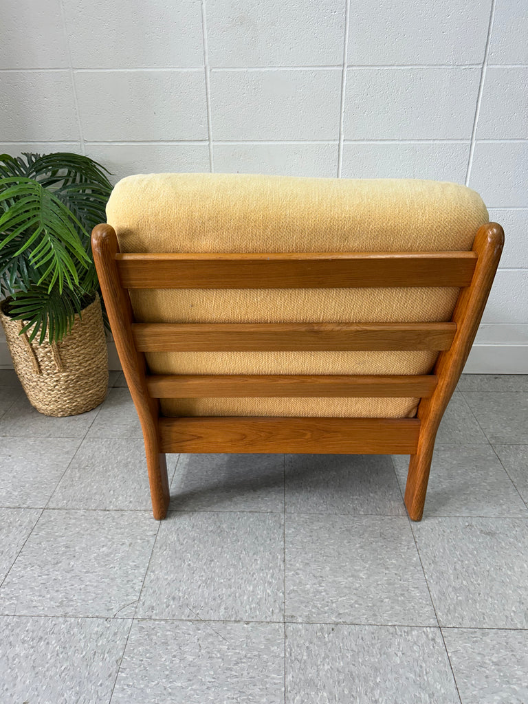 Teak chair pair