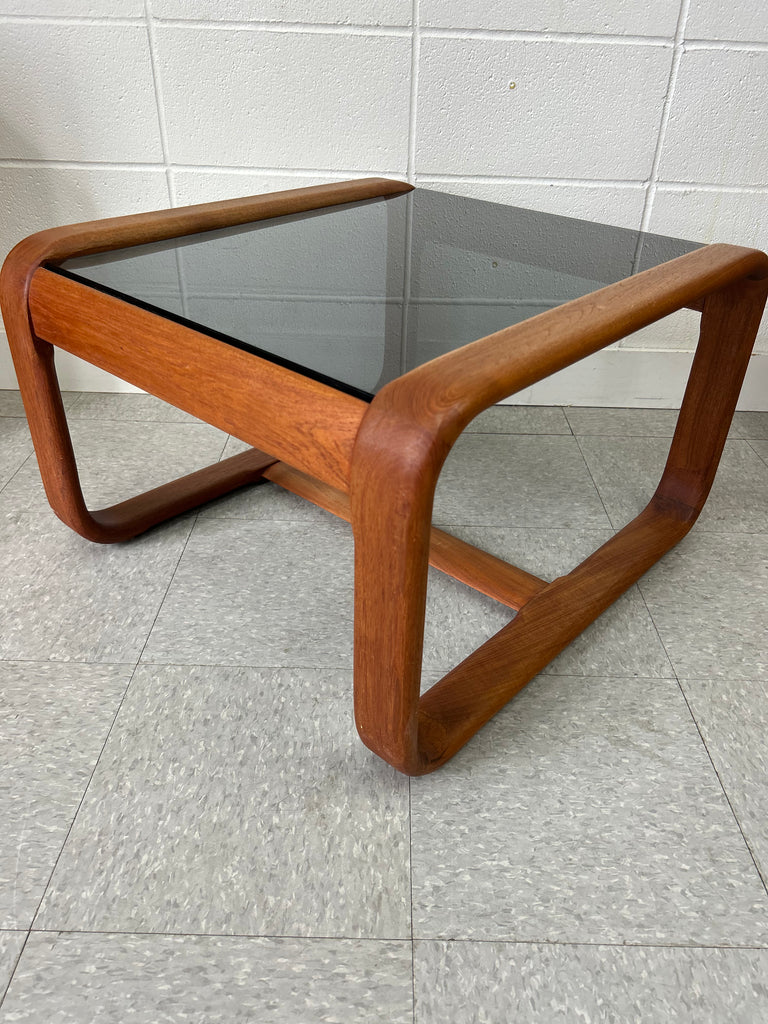 Smoked glass side/coffee table