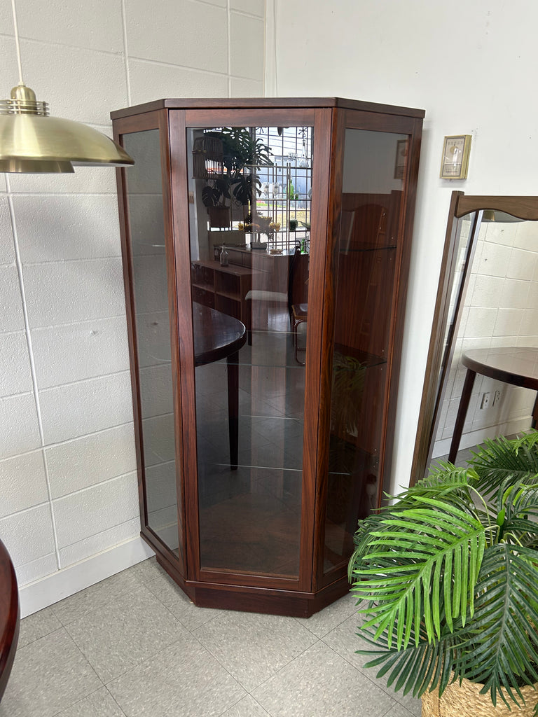 Rosewood corner cabinet