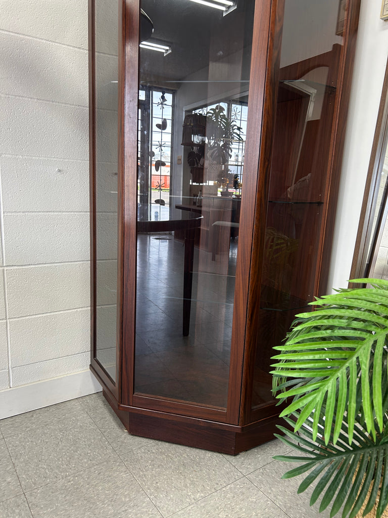 Rosewood corner cabinet