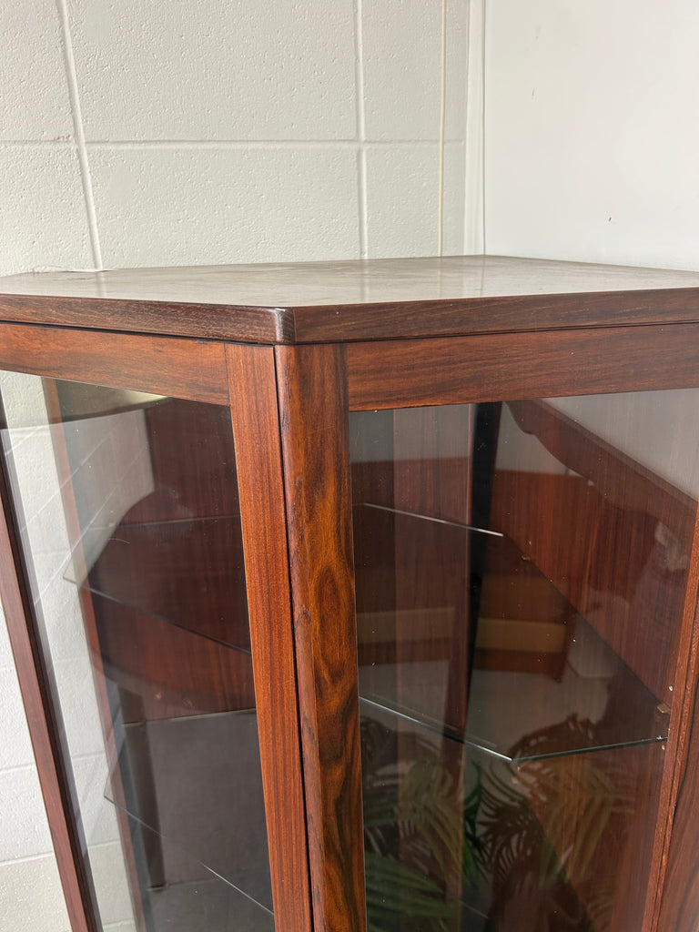 Rosewood corner cabinet