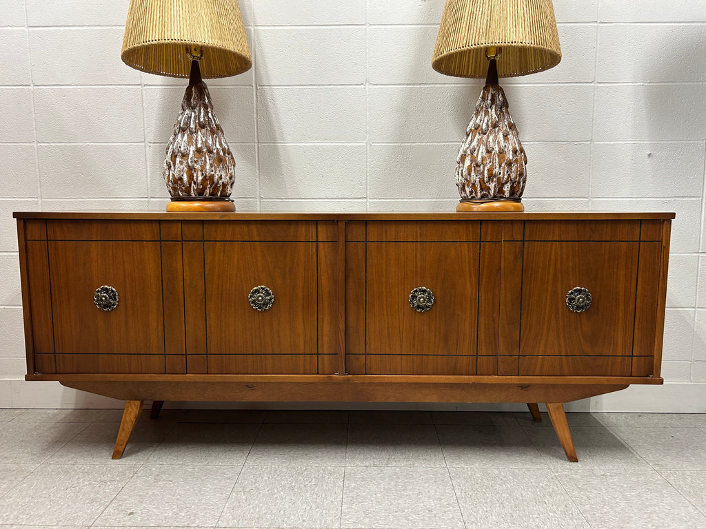 Walnut credenza