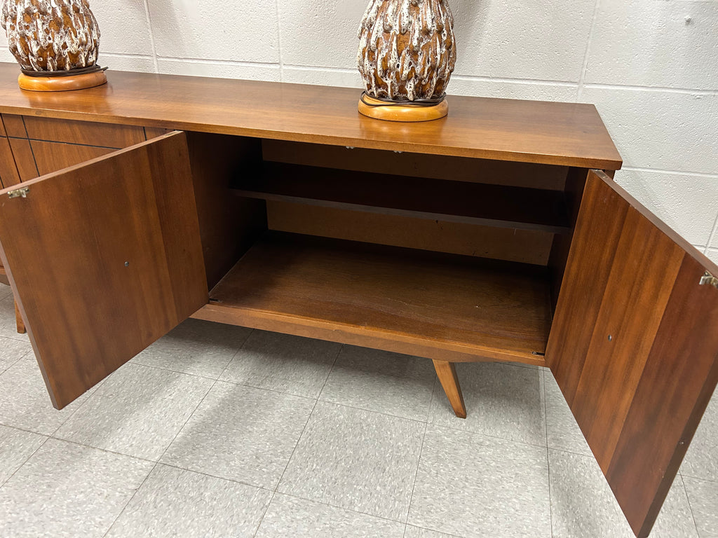Walnut credenza