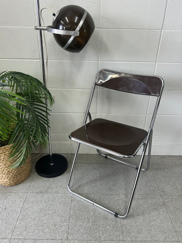 Fold up lucite chair