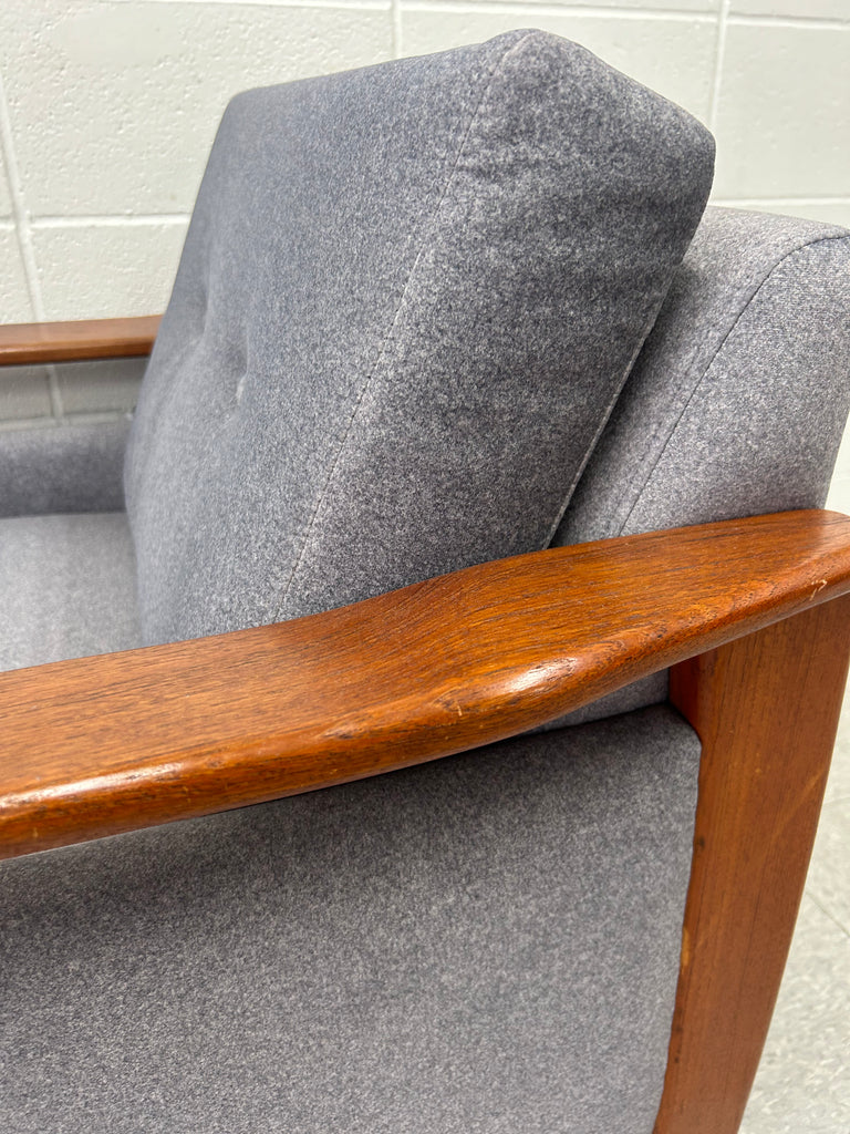 Restored teak armchair
